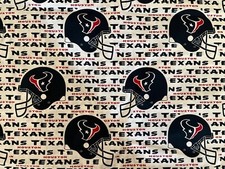 Houston TEXANS NFL 100 Cotton Fabric Material 1/2 yard