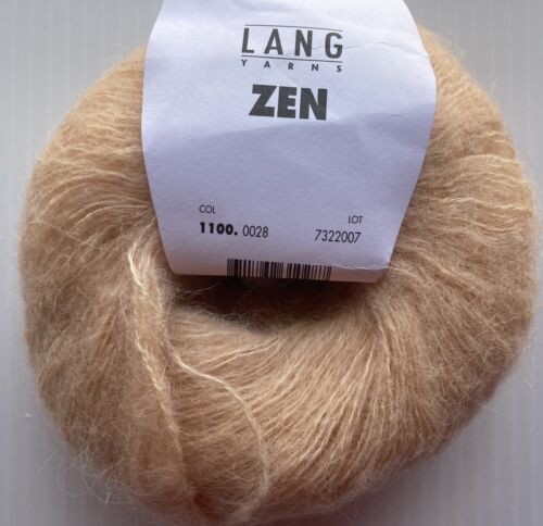 25g Ball LANG ZEN 35% Wool 35% Alpaca 30% Silk Yarn 219 Yds Color 28 SANDSTONE