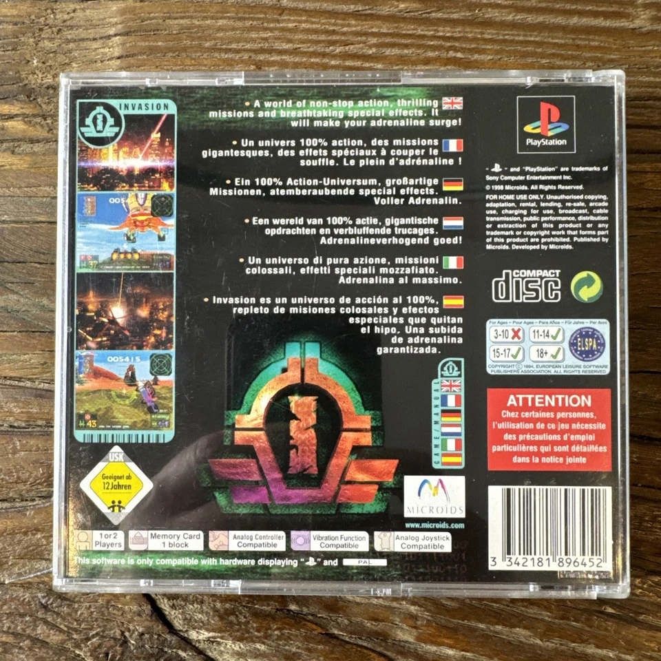 Invasion Playstation 1 PS1 Game & Manual Included Rare Edition PAL Pre Owned - Image 2 of 4