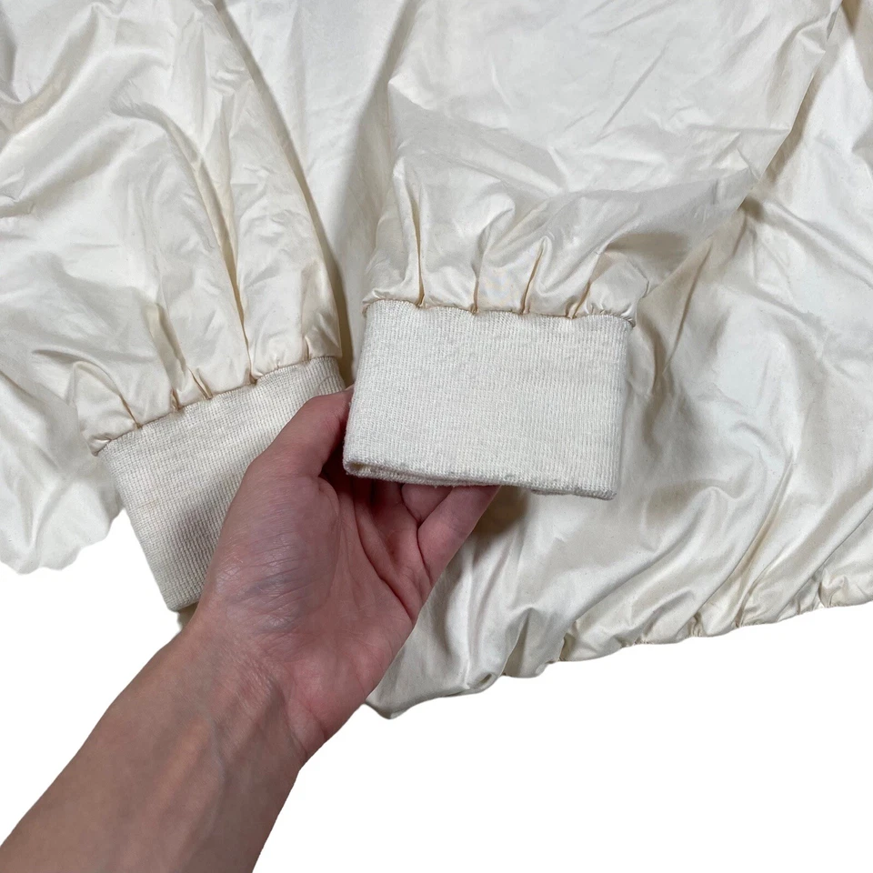 De colección Polo Sport Ralph Lauren Para Hombre L Blanco Crema Forrado Pullover Rompevientos Foto 4 de 4