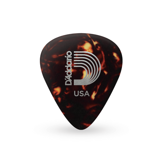 D'Addario Shell-Color Heavy Celluloid Guitar Picks 10-Pack 1CSH6-10