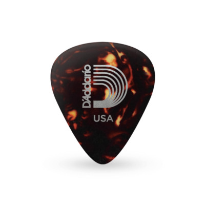 D'Addario Shell-Color Celluloid Guitar Picks, 10 pack, Extra Heavy, 1CSH7-10