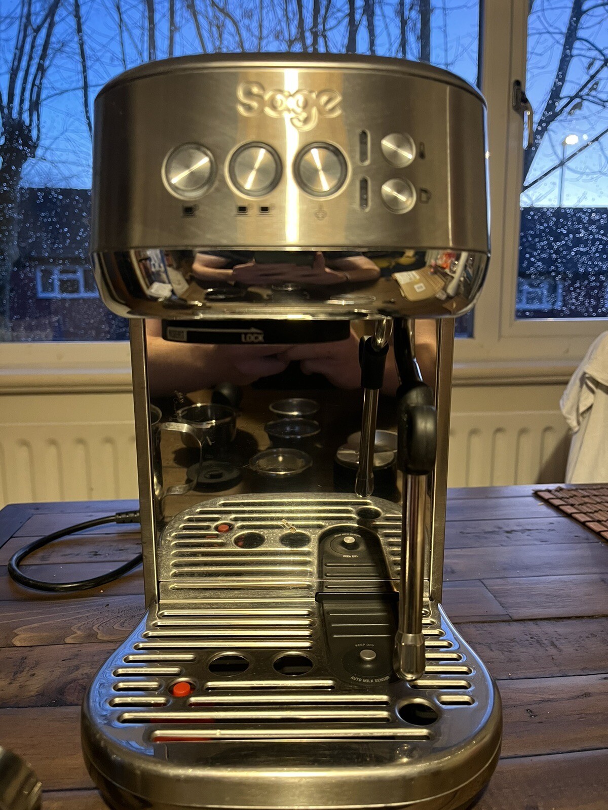 Sage Bambino Plus Espresso Coffee Machine (stainless steel) with