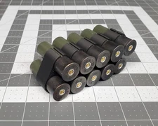 10 Shell Hard-Case Bandolier, Shotgun Shell Holder, Ammo Carrier, 12 Gauge