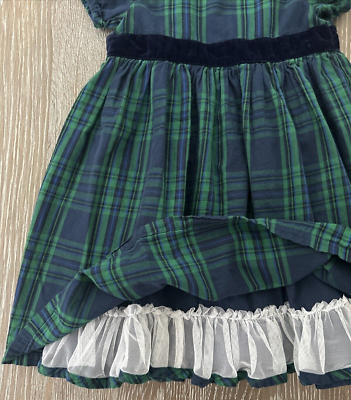 JoJo Maman Bebe Navy and Green Plaid Party Dress, Girls Size 4-5 Years | eBay JoJo Maman Bebe Navy and Green Plaid Party Dress, Girls Size 4-5 Years | eBay