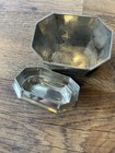 Williamsburg Restoration CW-107 Kirk Stieff Pewter & Brass Heart Tea Caddy Box — photo 4