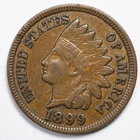 1899  Indian Head Cent Extremely Fine (XF)