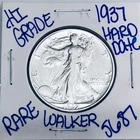 1937 WALKING LIBERTY SILVER HALF DOLLAR AUTHENTIC U.S.MINTCOIN FREESHIPPING 5687