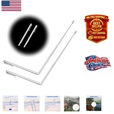 Durable 2pcs Stainless Steel Dowsing Rods - Adjustable Length for Exploration
