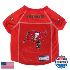 Littlearth NFL Tampa Bay Buccaneers Basic Pet Jersey, Team Color, Large