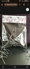 8 Silver Wire Birds Feet For Needle Felting  Sculpture. Buy 2 Packs Get 1 Free