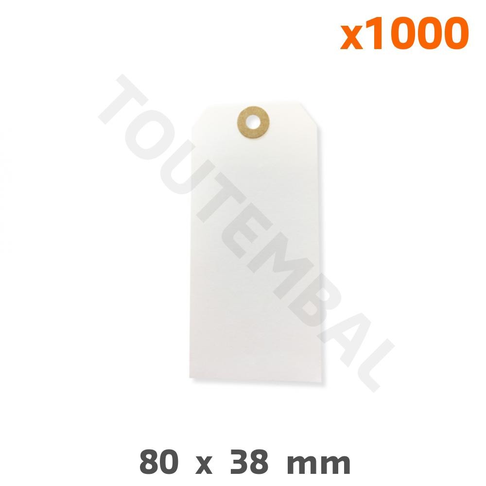 Petite étiquette Américaine indéchirable 80x38 mm contre l'humidité en extérieur