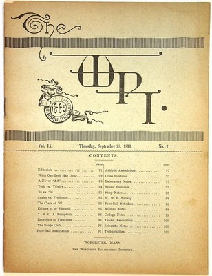 Worcester Polytechnic Institute Magazine Vol. 9 #7 GD- 1.8 1893 Low Grade