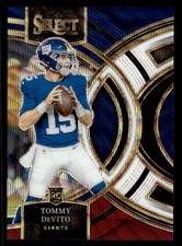 Tommy DeVito 2023 Panini Select Tri-Color Prizm RC #/225 #102 NY Giants ESE