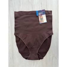 Maidenform Women's Brown Everyday Seamless Shapewear High-Waist Brief DMS832 XL