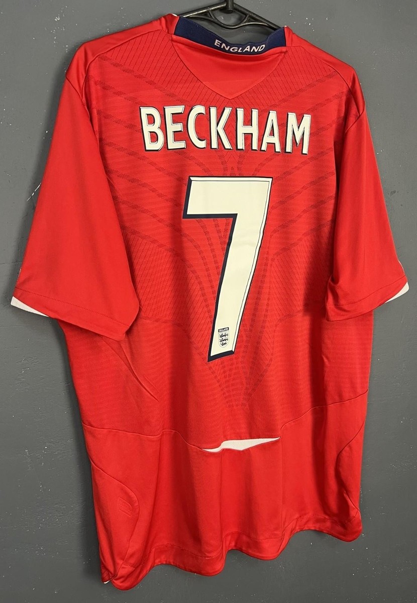 DAVID BECKHAM #7 MENS ENGLAND 2008/2010 AWAY FOOTBALL SOCCER SHIRT