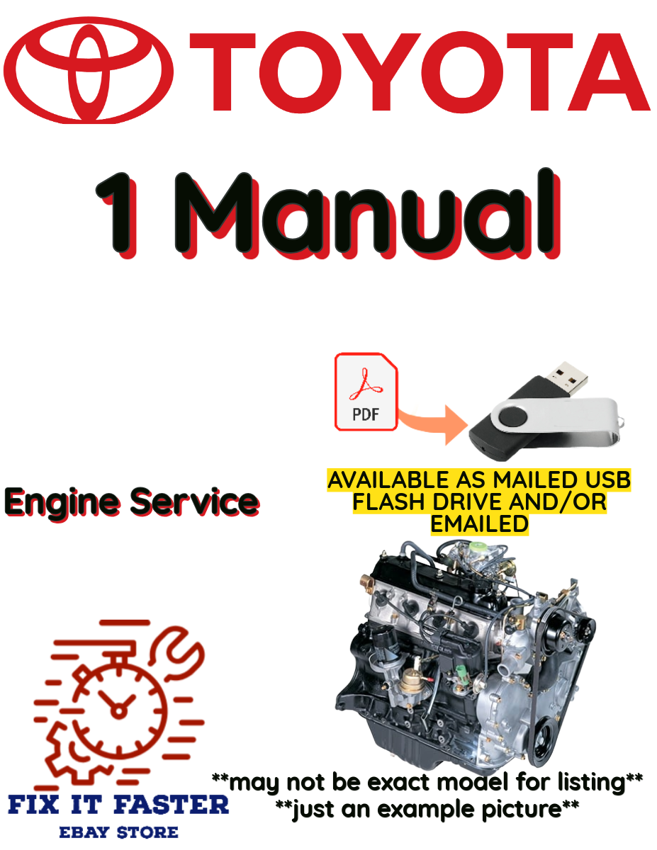 TOYOTA 2Z ENGINE MANUAL SERVICE REPAIR SHOP PDF ON USB | eBay