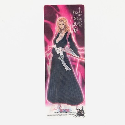 07/W No.24 Rangiku Matsumoto 3D BLEACH THE CARD GUM 2006 Bandai Bookmarker