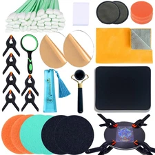 174 Pcs Trading Card Cleaning Care Tool Accessory Kit, Sports Card Care Flatt...