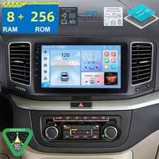 8+256GB Für VW Sharan 7N Seat Alhambra II Android Autoradio Carplay A75 2.0GHz