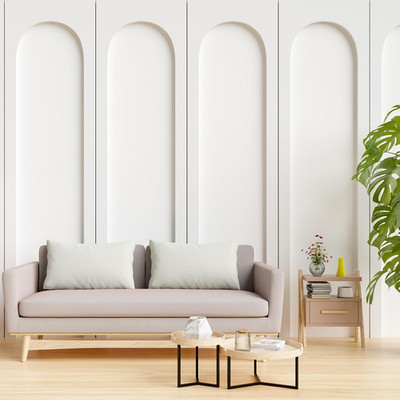Arch MDF Wall Molding Kit - 4 Set Pre-Cut Wainscoting Panels for DIY Decor