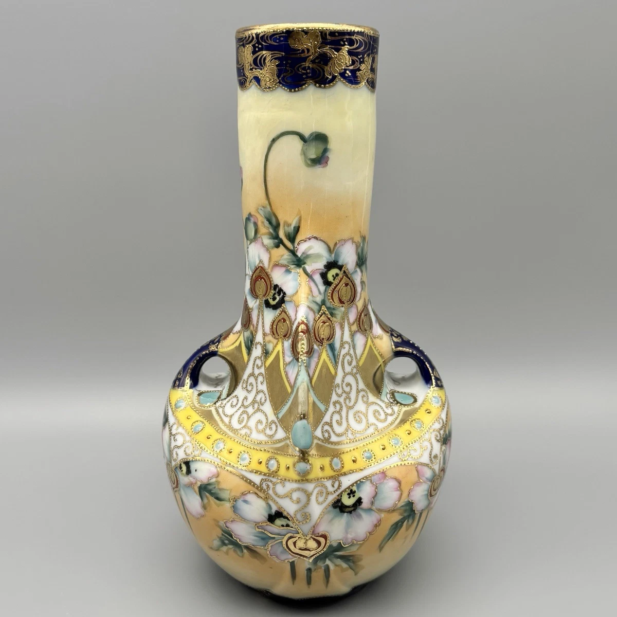 陶瓷古董原始1850-1899 年日本花瓶| eBay