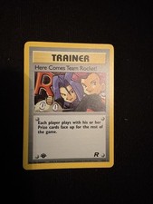 Pokémon TCG Team Rocket Here Comes Team Rocket 1st Edition Holo Rare 15/82 NM