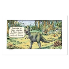 Bizarro "Flintstones" Limited Edition Hand Signed by creator Dan Piraro