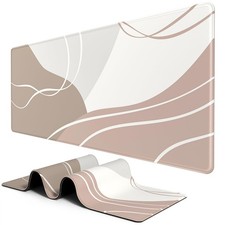 BOSOBO XXL 35.5x15.7" Gaming Desk Mat Extended Mouse Keyboard Pad Office Home