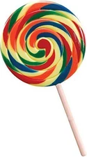 Large Lollipop - Plastic - Munchkin Clown Elf - Costume Accessory