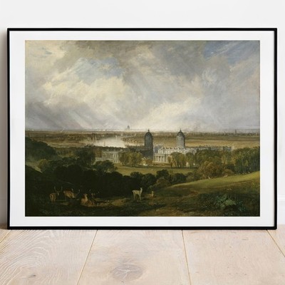 Turner London from Greenwich Park 1809 Fine Art Print Wandbild Vintage Deko