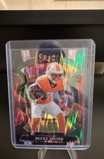 2025 Panini Select - Concourse Bucky Irving #38 Black & Green Shock Prizm