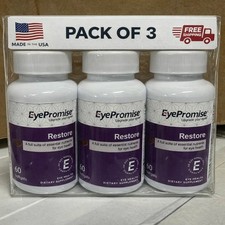 Pack of 3 EyePromise Restore Macular Health Supplement 180 Softgels NEW