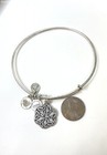 Alex & Ani Silver Tone Adjustable Charm Bracelet Lot 22.0g — photo 2