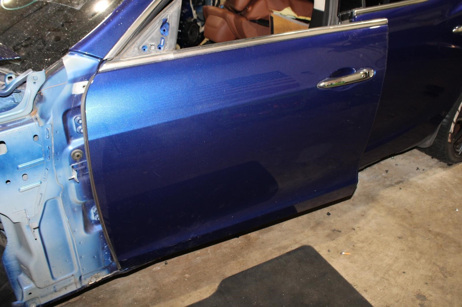 14-17 Ghibli Blue Left LH LF Front Driver Side Door w/o Glass Factory OEM WTY OE