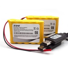 2-Pack 6V 800mAh AA Ni-CD Rechargeable Battery Pack with Red JST Plug and U...