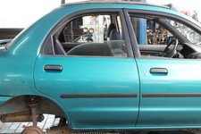 T&Uuml;R Hinten Rechts Mazda 121 16V Canvas Top DB Farbe Smaragd-gr&uuml;n-met. (11R)