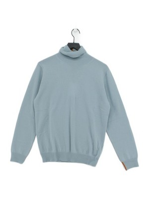 Paul Smith Herren Pullover S Blau 100% Kaschmir Rollkragenpullover Neu Mit Etikett