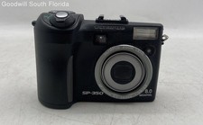 Olympus SP-350 8.0 Megapixels Black 3X Optical Zoom Digital Camera Not Tested