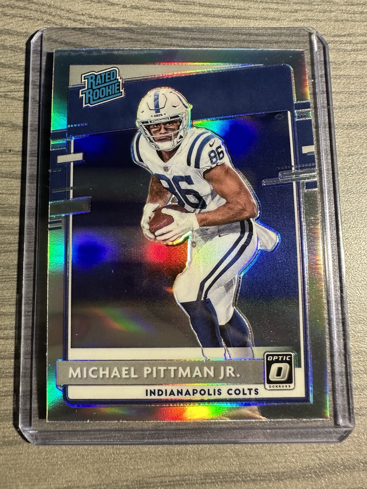 2020 Donruss Optic Football Michael Pittman Jr. Silver Holo Prizm #172