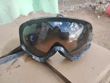 Spy+ Adjustable Full Rim Ski Goggles Black Plastic Frame Tinted Brown Lens
