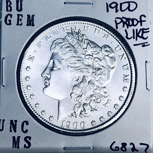 1900 BU GEM MORGAN SILVER DOLLAR UNC MS+++ U.S. MINT RARE COIN 6827