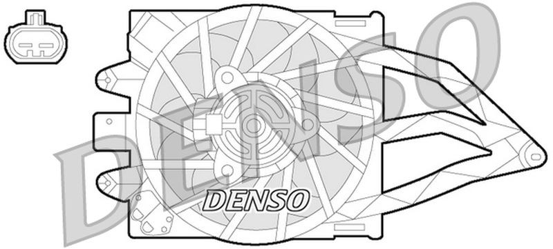 Denso Radiator Cooling Fan DER09057