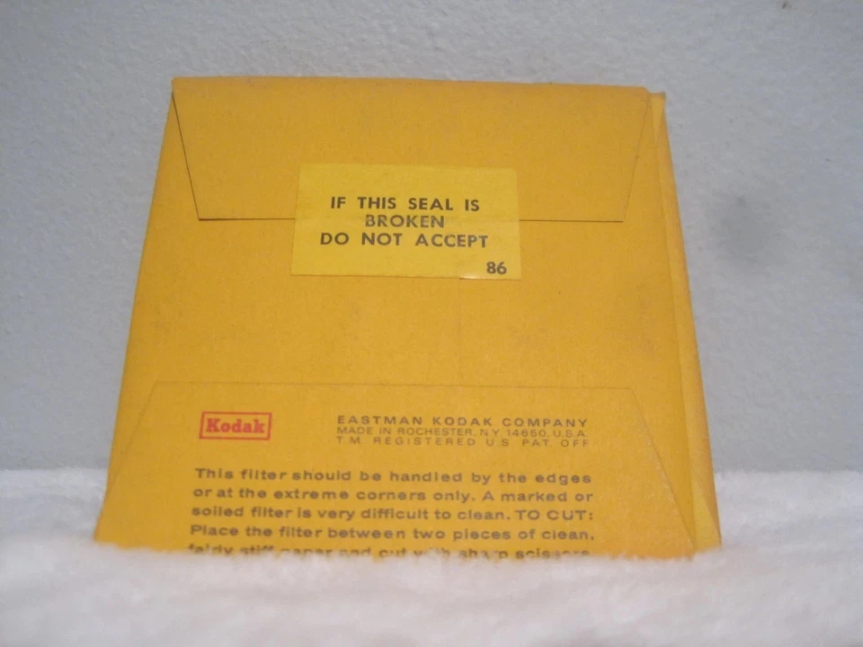 (Lot of 5) Kodak Wratten No. 61 Gelatin Filter 75mm x 75mm NEW SEALED 3" x 3" - Image 3 of 4