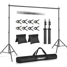 Backdrop Stand 10x8.5ft(WxH) Photo Studio Adjustable Background Stand Support...