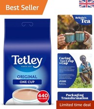 Everyday Luxury: 440 Count Black Tea Bags, Certified Green, Perfect for Offices 0.04 per strip