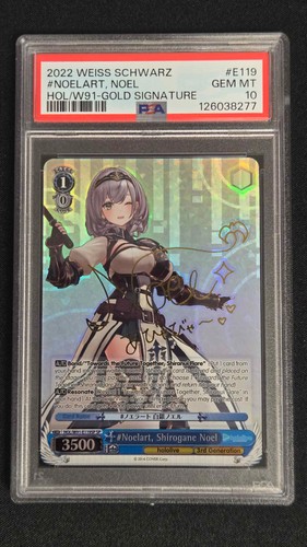 Weiss Schwarz Noelart Shirogane Noel Signed SP Hololive Production
