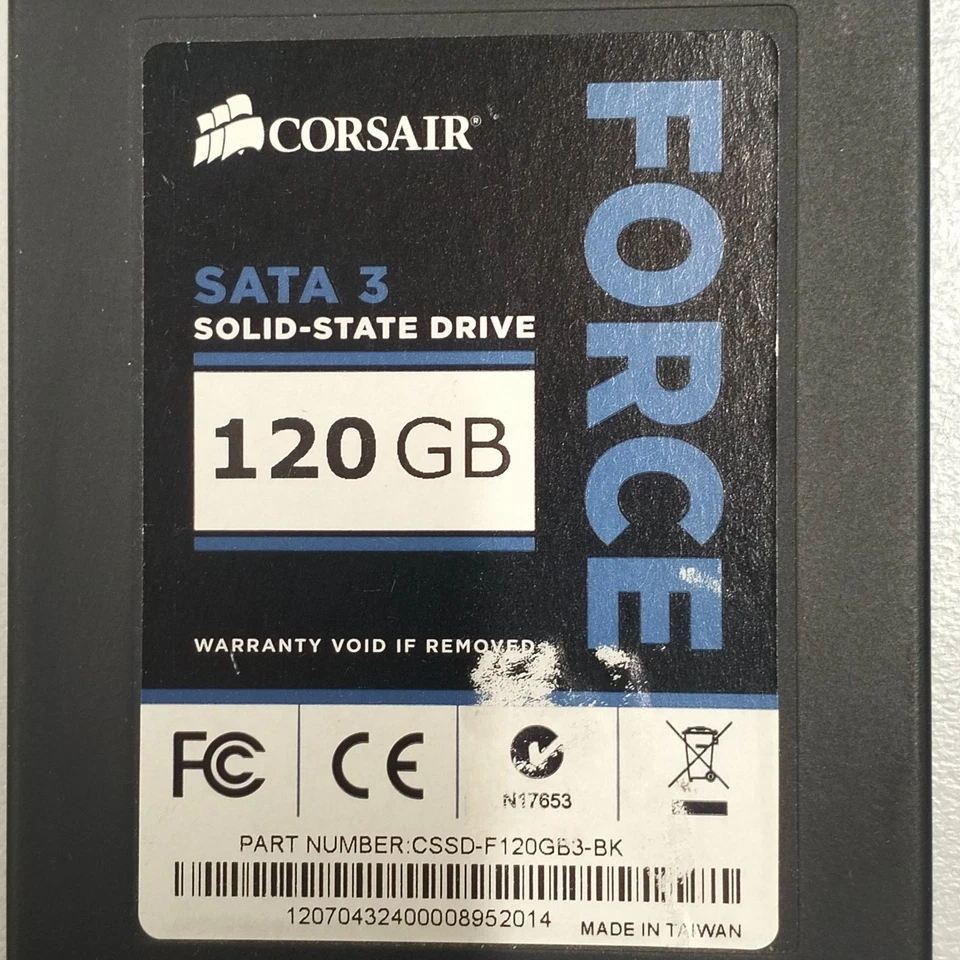 Genuine Corsair Force 3 Series 120GB 2.5" SSD MLC SATA 3 6Gbps Drive - Image 2 of 4