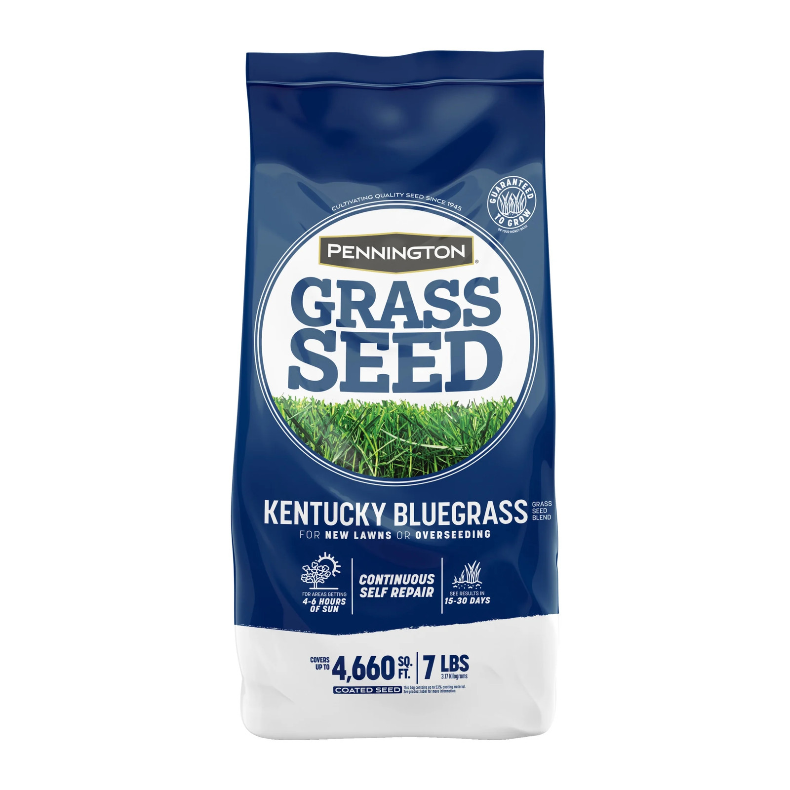 Kentucky Bluegrass Northern Grass Seed Mix, for Sun to Partial Shade, 7 Lb.