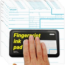 Fingerprint Kit Large Ink Pad Cards For FD258 Application Identification Tool